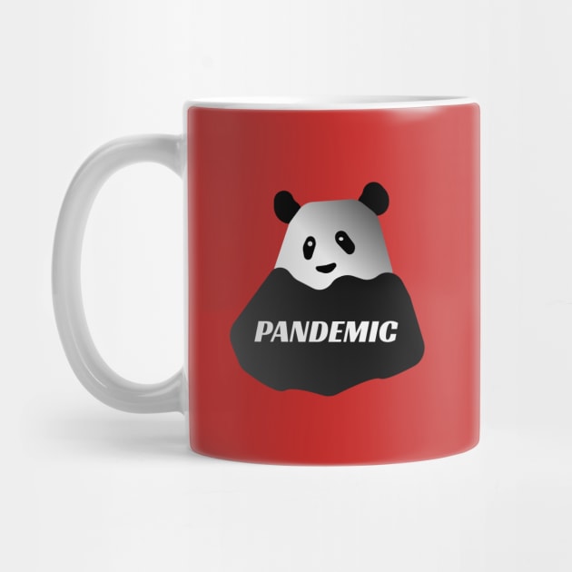 Pandemic Panda (Red) by Davey's Designs